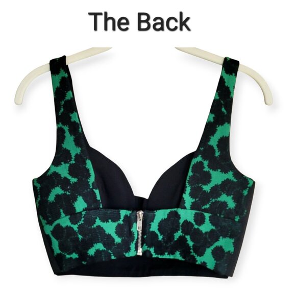 A.L.C. Black Green Morley Corset Croptop Size 2, EUC - Picture 3 of 10